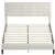 Queen Size Bed Frame with Upholstered Headboard