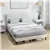 Queen Size Bed Frame with Upholstered Headboard