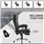 Black Microfiber Massage Office Chair