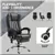 Black Microfiber Massage Office Chair
