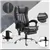 Black Microfiber Massage Office Chair