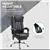 Black Microfiber Massage Office Chair