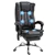 Black Microfiber Massage Office Chair