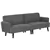 Modern 3-Seater Couch - Gray