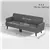 Modern 3-Seater Couch - Gray