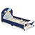 Kids Rocket Style Upholstered Platform Bed Frame