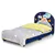 Kids Rocket Style Upholstered Platform Bed Frame