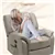 Plush Swivel Massage Recliner with Rock & Remote