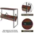 ODIKA Console Table, 109cm Industrial Millwork Wood Entryway Table