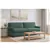 3-Seater Sofa with Rolled Arms, Removable & Washable Covers, Deep Seat