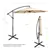 Adjustable Offset Umbrella - Beige
