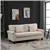 3-Seater Corduroy Sofa - Beige