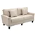 3-Seater Corduroy Sofa - Beige