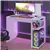 Compact 39-Inch Work & Play Desk with Shelving & Hanger