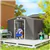 Spacious 9 x 6 ft Metal Garden Storage Shed