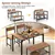 4 Pieces Rustic Dining Table Set