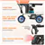 Gyrocopters PixAI Electric foldable Dual Rider cargo Bike with GPS