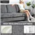 Comfort Lounge 3-Seater Sofa - Grey