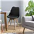 Modern Wooden Leg Dining Chair (Set of 4) - Black