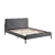 Corduroy Tufted Bed Frame - Queen/Grey