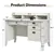 Wooden Computer Desk - White
