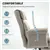 Office Recliner Chair with High Back - Light Grey