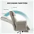 Office Recliner Chair with High Back - Light Grey