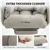 Office Recliner Chair with High Back - Light Grey
