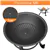 22' Round Fire Pit, Curved Iron Outdoor Wood Burning Fire Pit