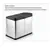 Triple Compartment Stainless Steel Recycling Bin with Foot Pedals