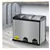 Triple Compartment Stainless Steel Recycling Bin with Foot Pedals