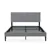 Soft Gray Upholstered Platform Bed Frame – No Box Spring Needed