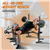 6-in-1 Adjustable Weight Bench & Rack Set