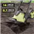 Heavy-Duty 12-Amp Electric Garden Tiller with 16-Inch Width
