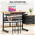 Multi-Functional Drafting Station with Adjustable Top and Drawers