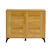9-Drawer Storage Cabinet, Dresser with Wood Desktop, White (Natural)