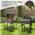 Portable Charcoal BBQ Grill with Foldable Side Tables & Wheels