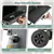 Portable Charcoal BBQ Grill with Foldable Side Tables & Wheels