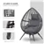 Rattan Wicker Egg Lounge Chair with Soft Cushion