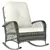 Outdoor Wicker Patio Rattan Rocking Chair with Thick Cushions