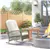 Outdoor Wicker Patio Rattan Rocking Chair with Thick Cushions