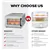 Six-Tray Stainless Steel Food Dehydrator with Timer
