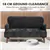 Modern Velvet Fabric Loveseat - Black