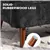 Modern Velvet Fabric Loveseat - Black