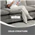Comfort L-Shaped Sofa Sectional - Grey