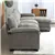 Comfort L-Shaped Sofa Sectional - Grey