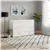 Rustic Classics Stow Queen Murphy Bed Cabinet with Mattress in White