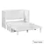 Rustic Classics Stow Queen Murphy Bed Cabinet with Mattress in White