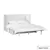Rustic Classics Stow Queen Murphy Bed Cabinet with Mattress in White