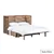 Rustic Classics Stow Queen Murphy Cabinet with Mattress in Beachwood